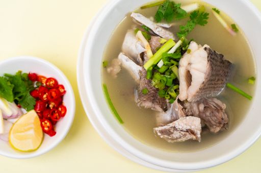 Steamed Soup Fish